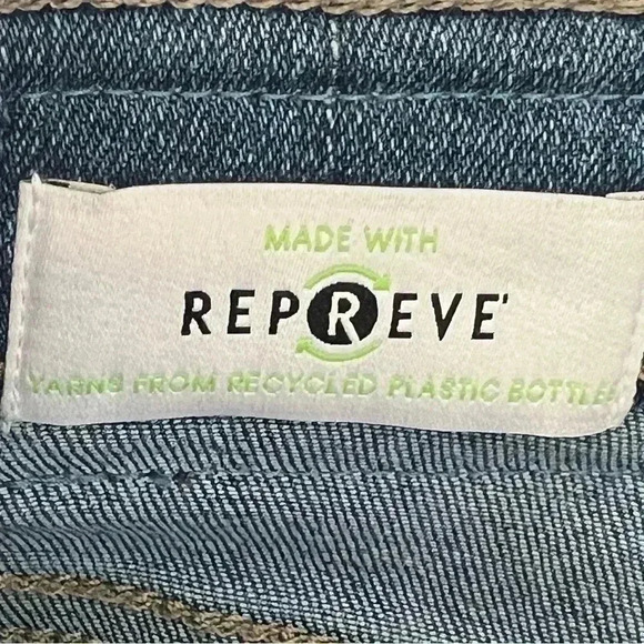 Calvin Klein Repreve‎ High Rise cuffed Denim shorts Sz 27 - Picture 7 of 12